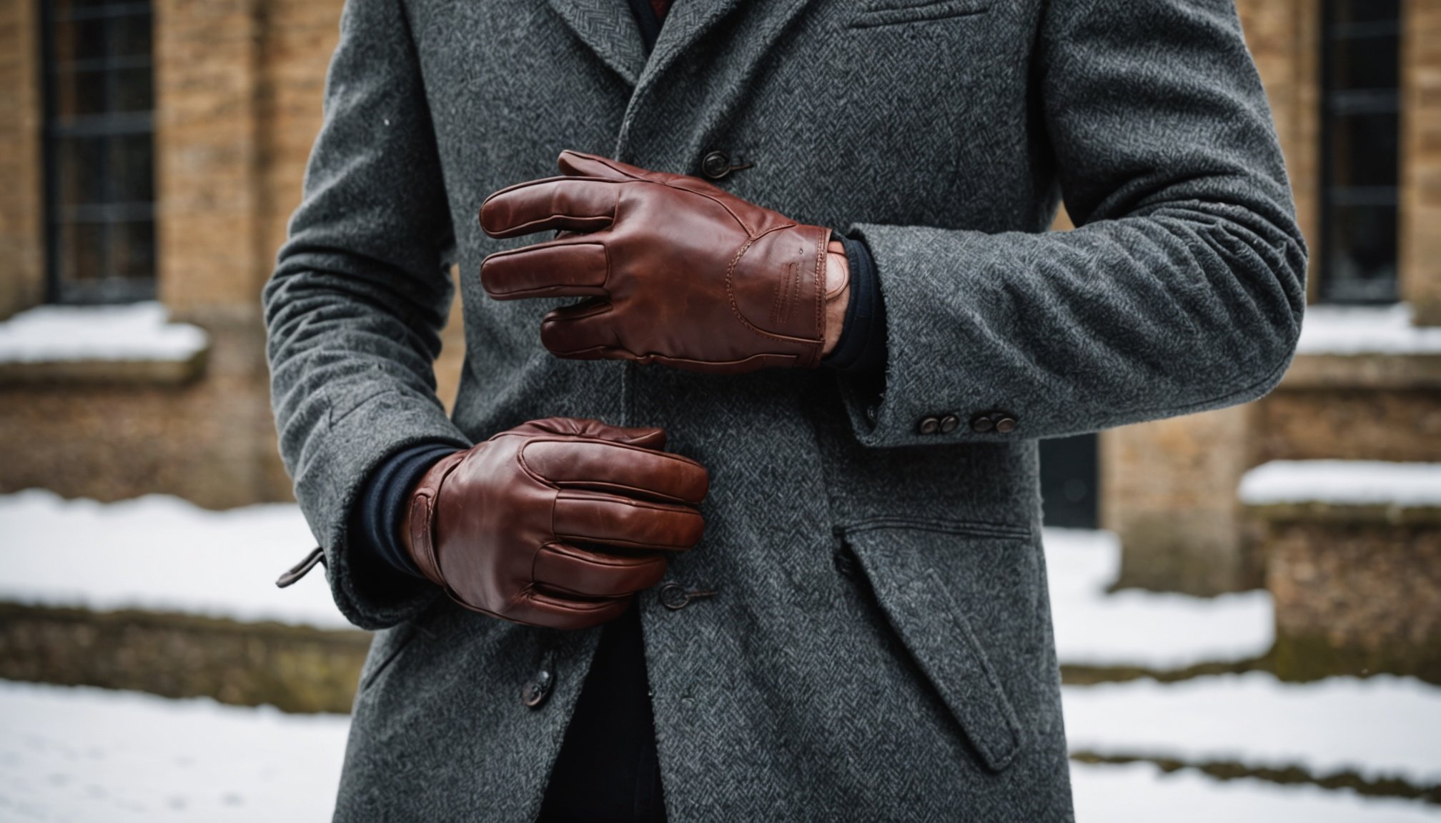دستکش چرم مردانه