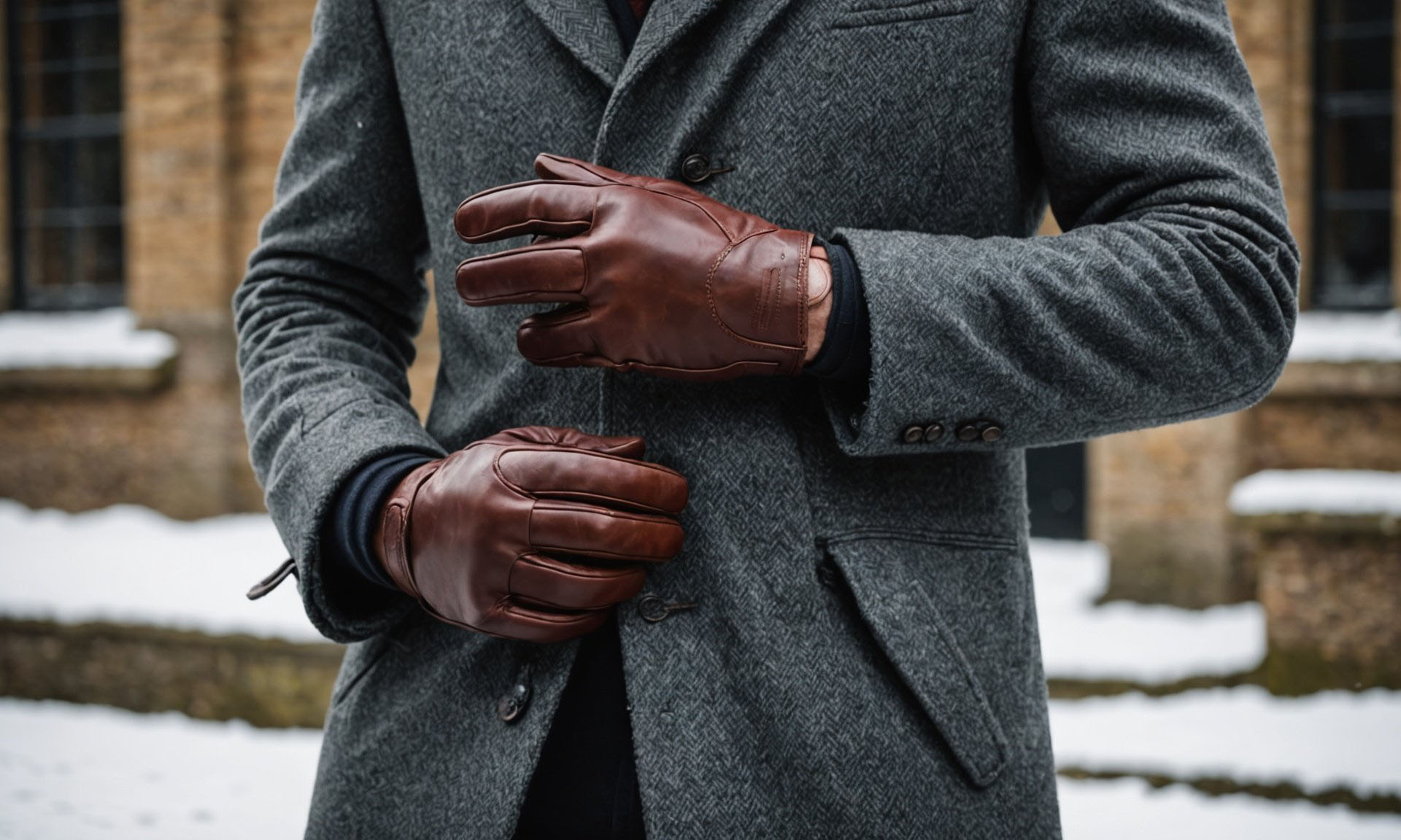 دستکش چرم مردانه