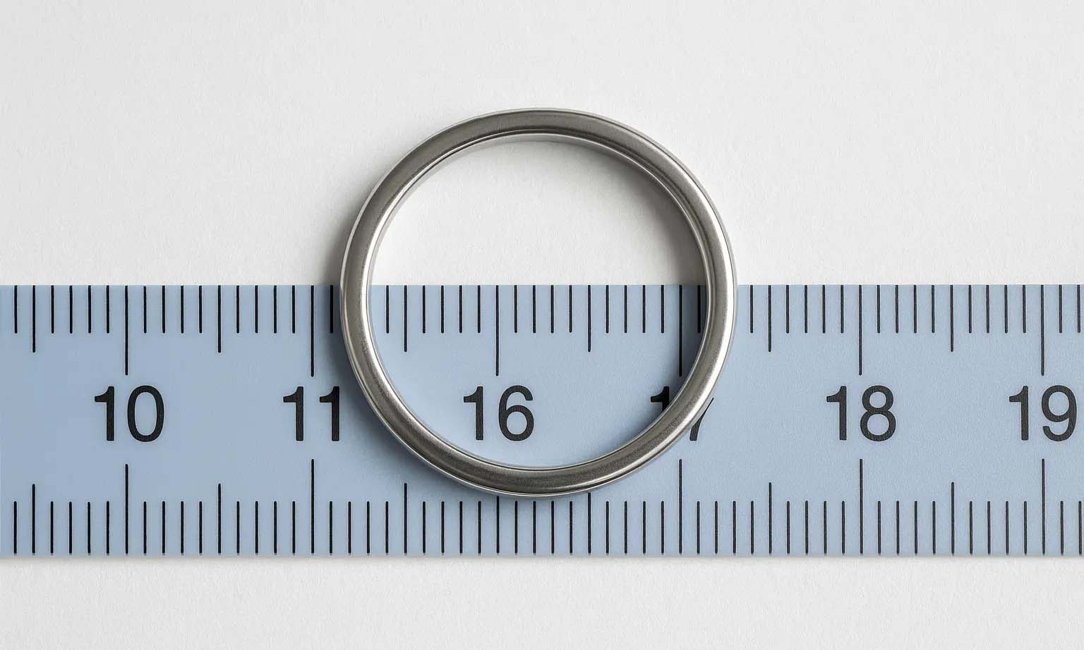 روش دوم: اندازهگیری با انگشتر موجود